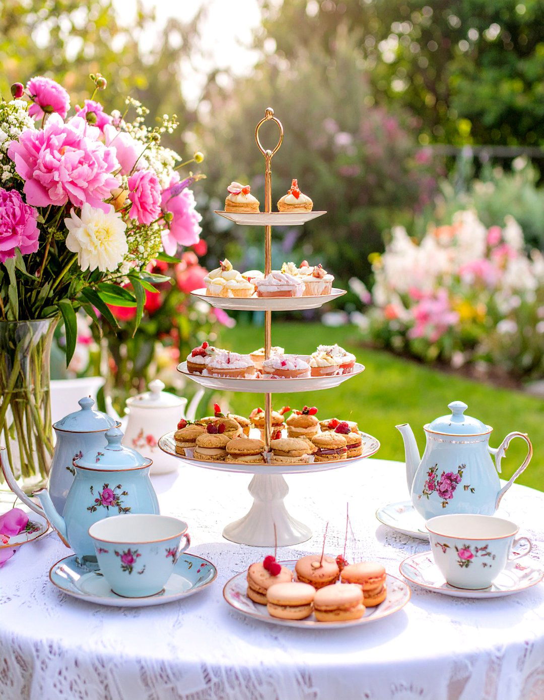 A Tea for Two Garden Party - 30 baby girl baby shower ideas
