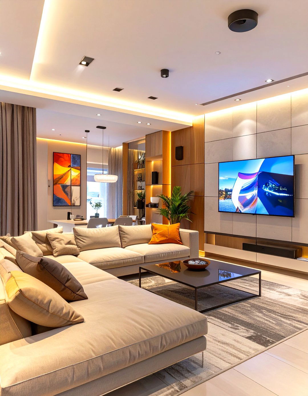A Tech Integrated Smart Home Sketch - 30 interior design sketches ideas