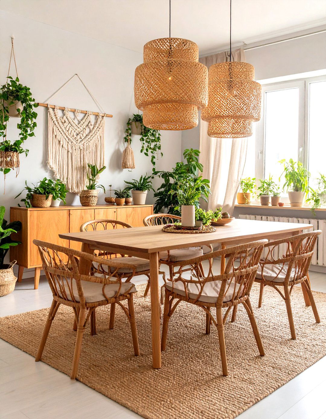 A Textural Dining Room Wall Hanging - 30 dining room wall art ideas