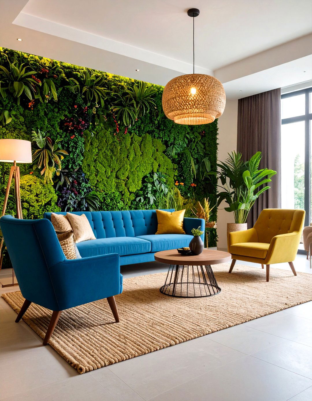 A Textured Grasscloth Wallcovering - 30 wall decor ideas
