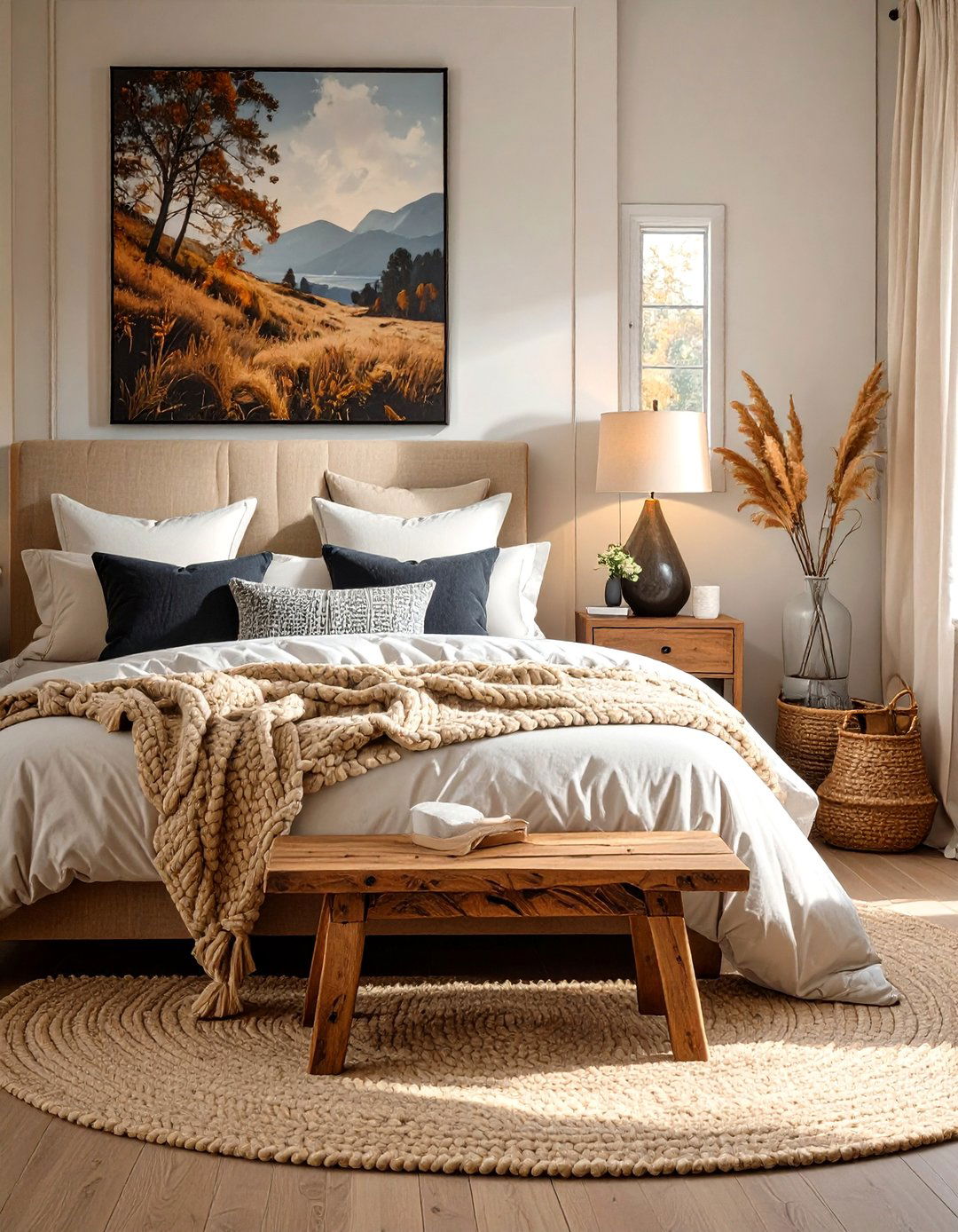 A Textured Layers Black and White Bedroom - 30 black and white bedroom ideas
