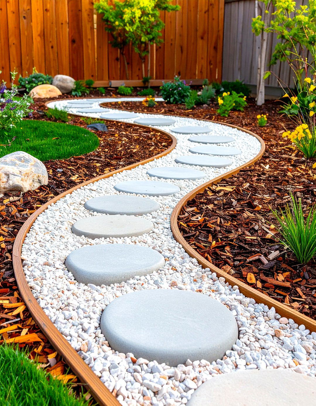 A Textured Sensory Pathway - 30 backyard ideas for kids