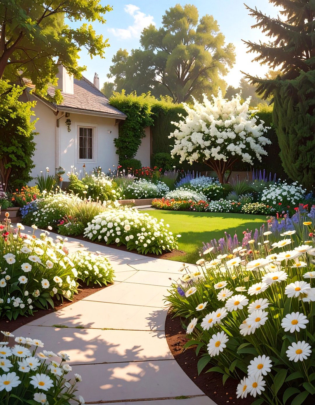 A Themed Color Garden Bed - 30 simple garden ideas