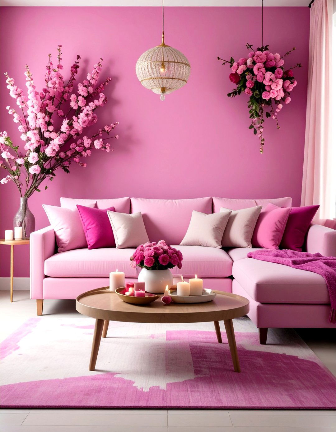 A Themed Color Gradient - 30 diwali decoration ideas for living room
