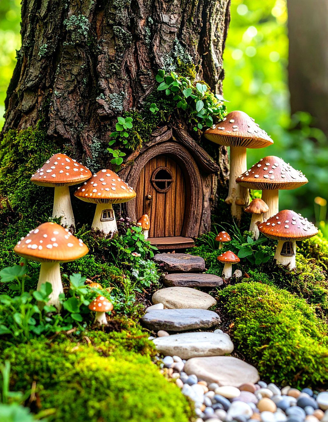 A Themed Fairy Garden - 30 landscaping ideas around trees pictures