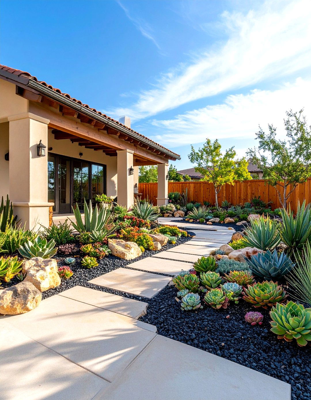 A Themed Succulent Garden - 30 residential landscape design ideas