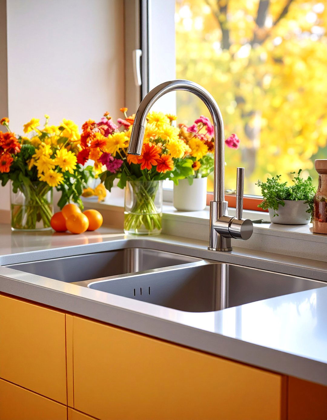 A Three Bowl Kitchen Sink for Maximum Versatility - 30 kitchen sink ideas