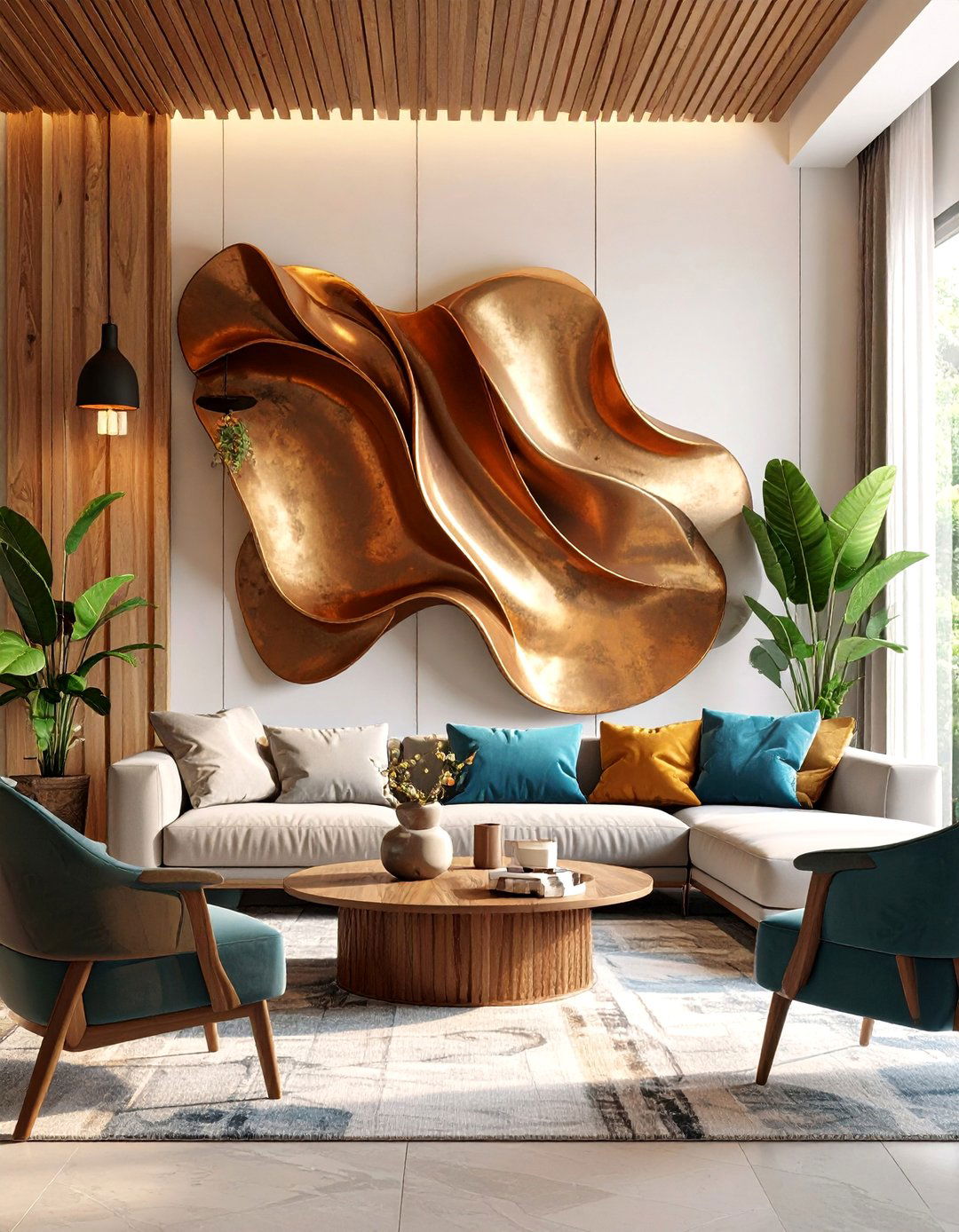 A Three Dimensional Wall Sculpture - 30 wall decor ideas