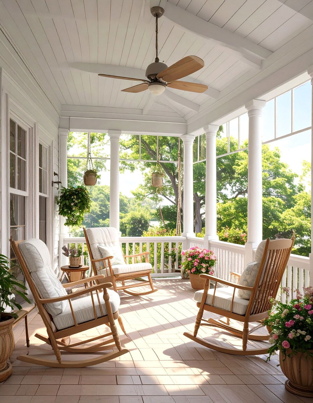 A Tidewater Colonial Screened Porch - 30 colonial interior design ideas