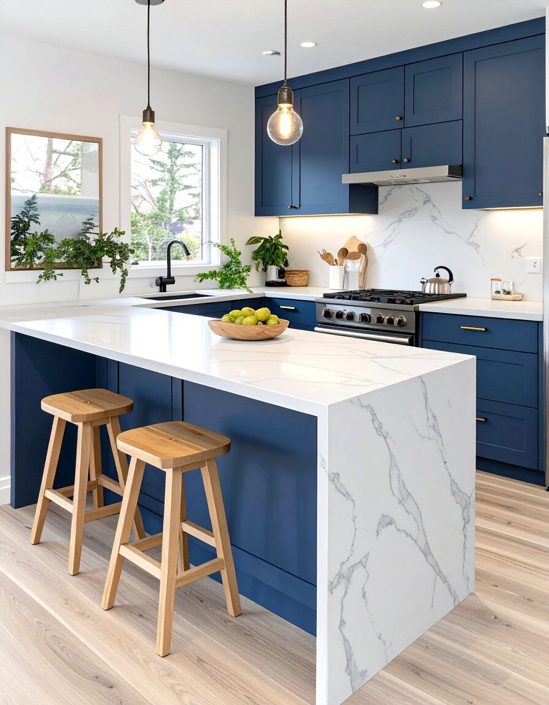 A Tiny Home Kitchen with a Peninsula - 30 tiny home kitchen ideas