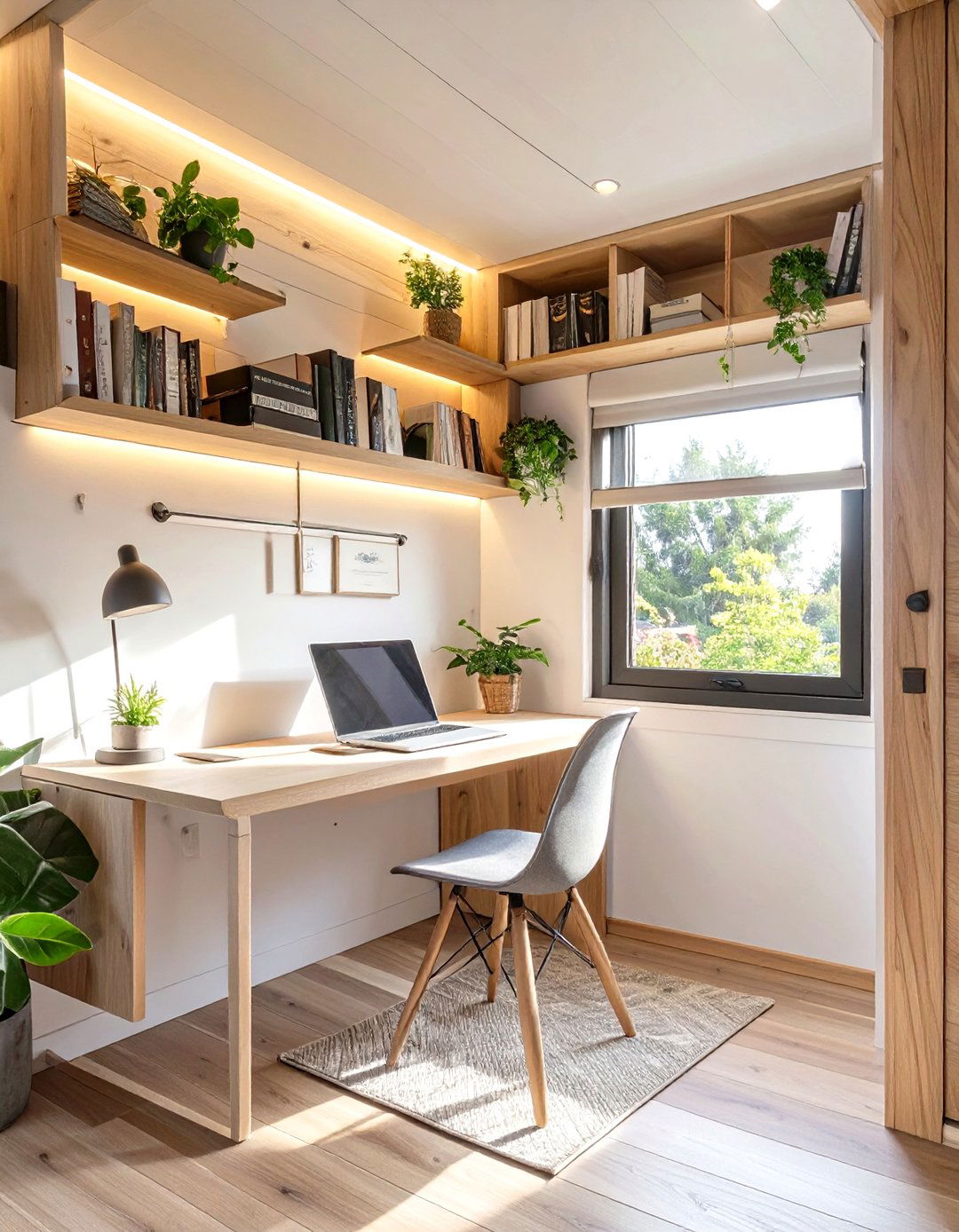 A Tiny Home with a Dedicated Home Office Nook - 30 tiny home design ideas