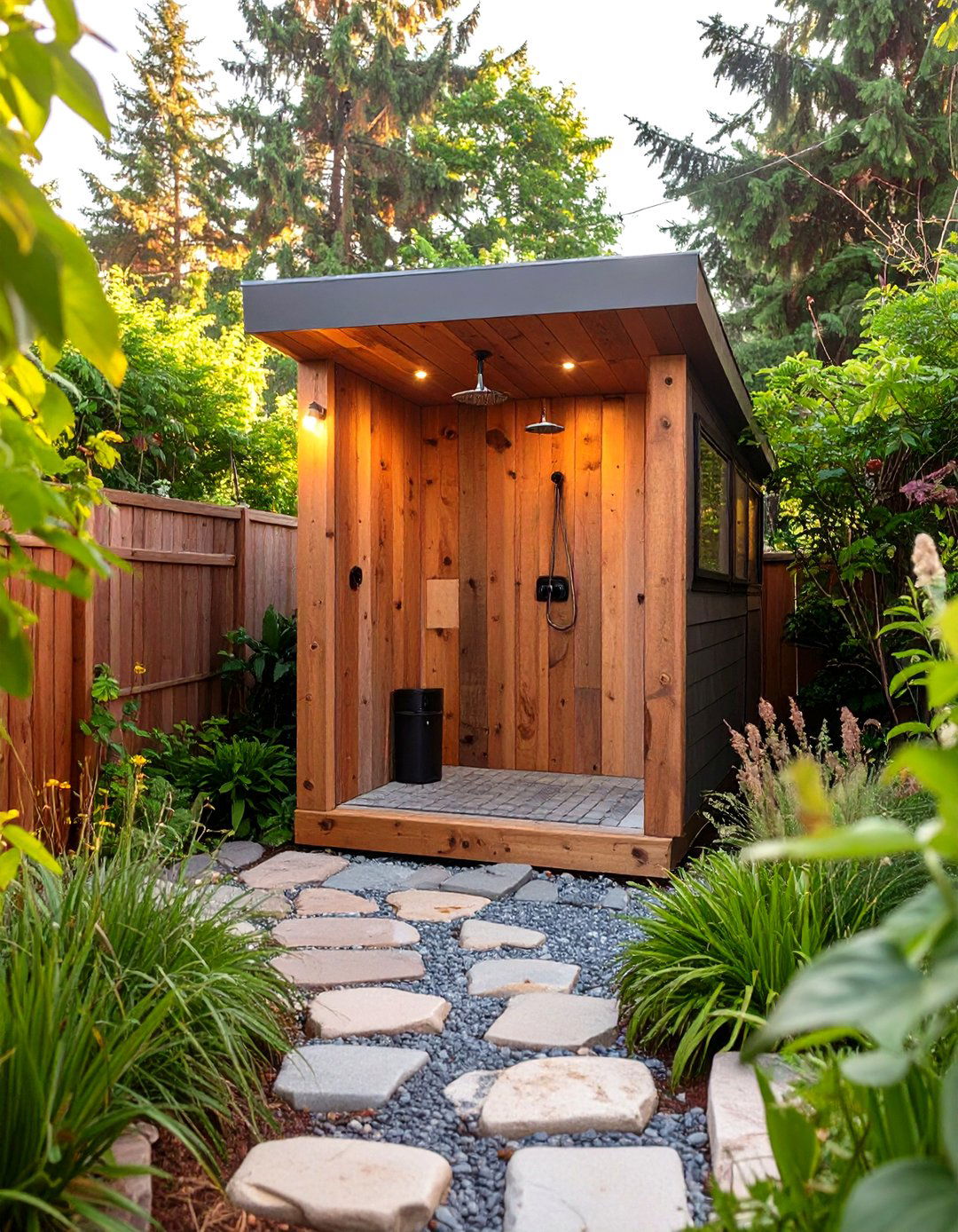 A Tiny Home with an Outdoor Shower - 30 tiny home design ideas
