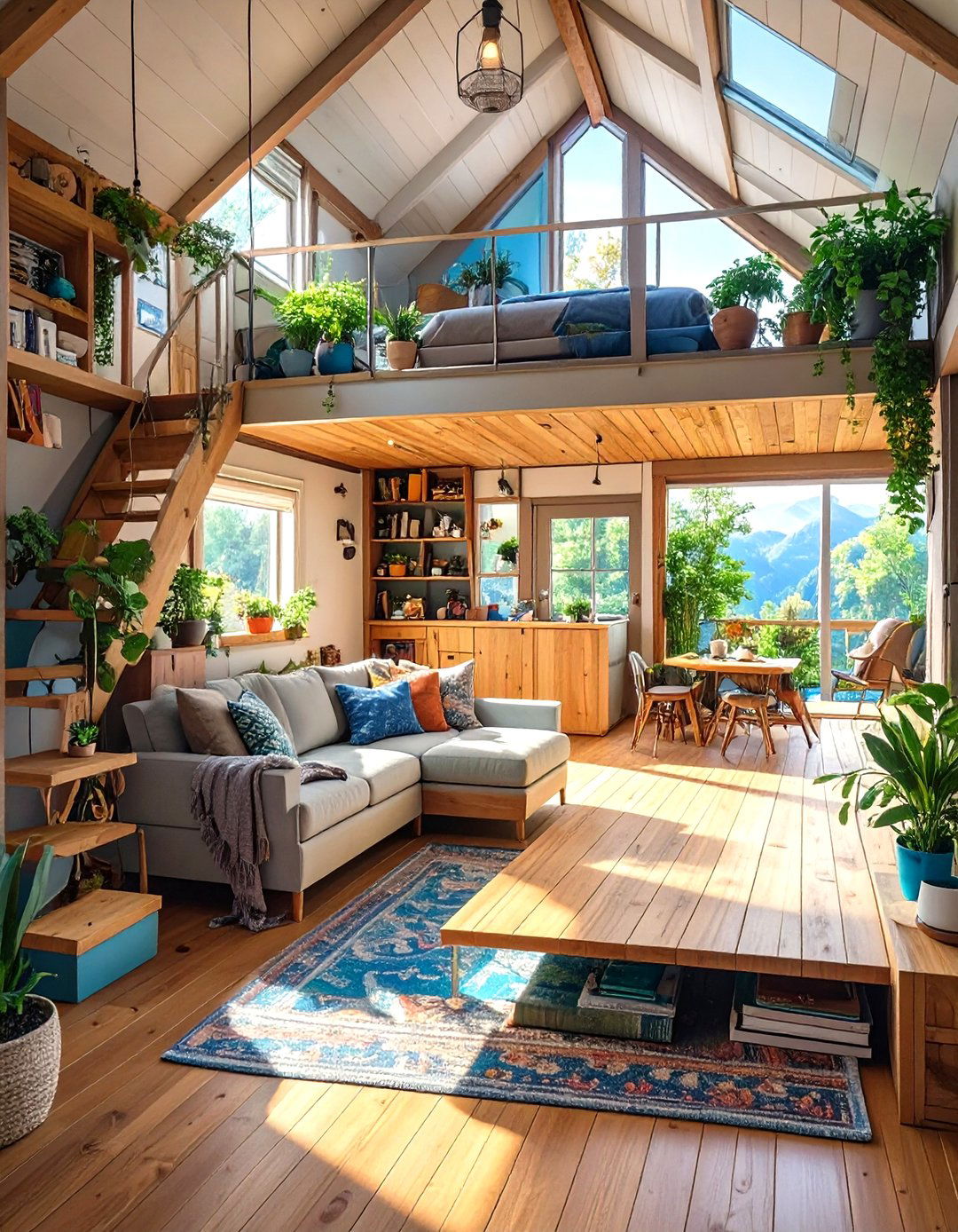 A Tiny Home with an Underfloor Storage System - 30 tiny home design ideas