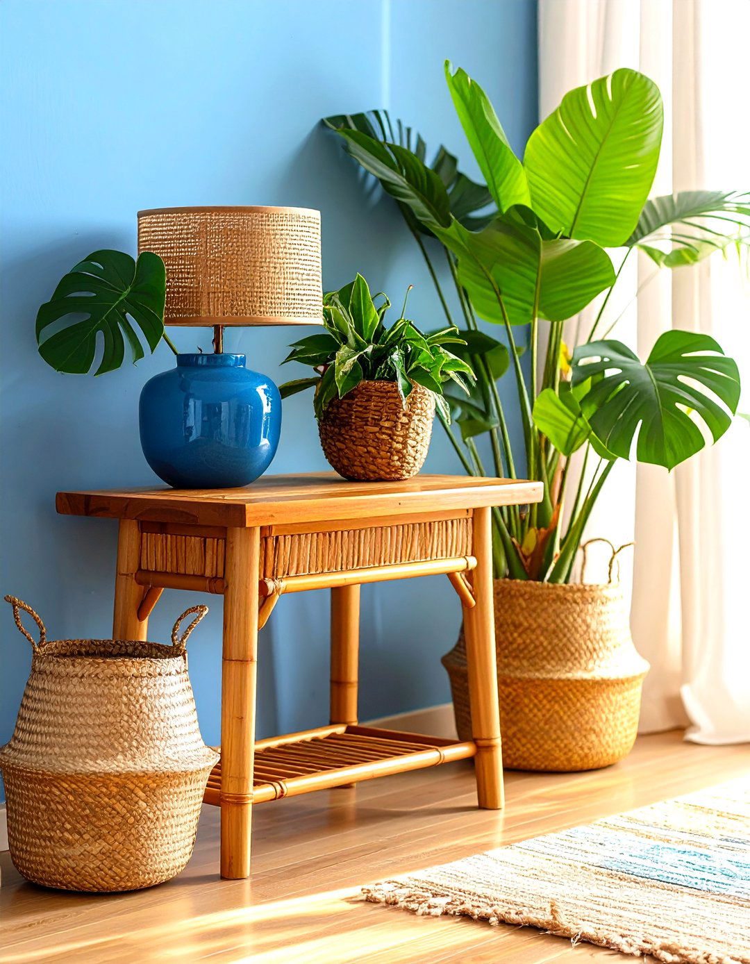 A Touch of the Tropics Console Table - 30 entryway console table decor ideas