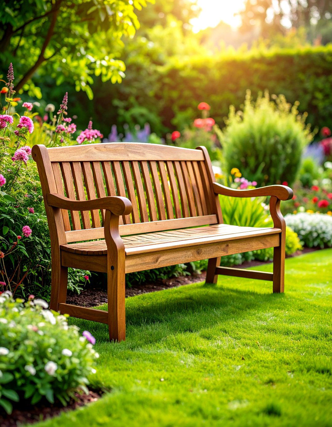 A Traditional English Lutyens Garden Bench - 30 garden bench ideas