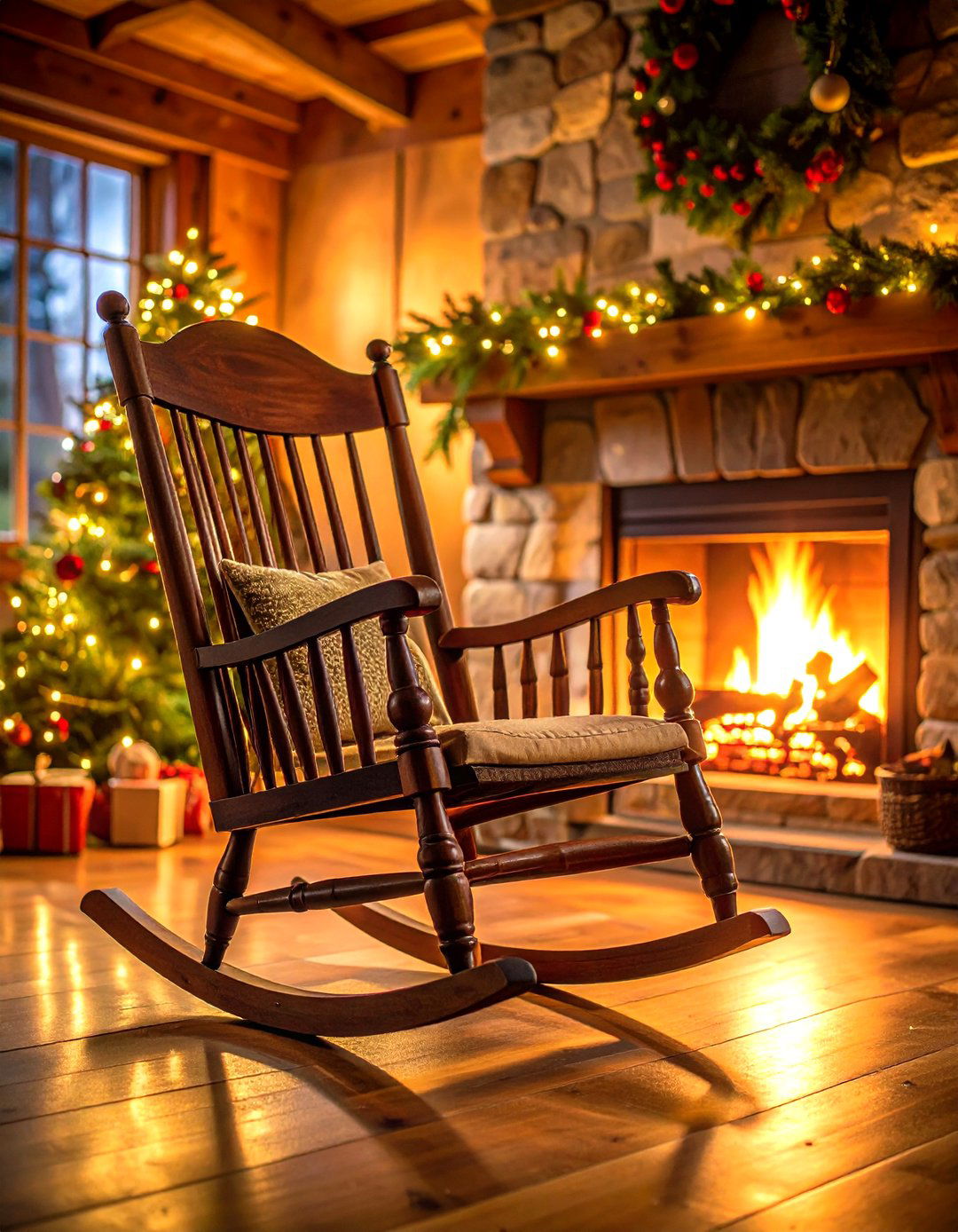 A Traditional Rocking Chair - 30 rustic home decor ideas