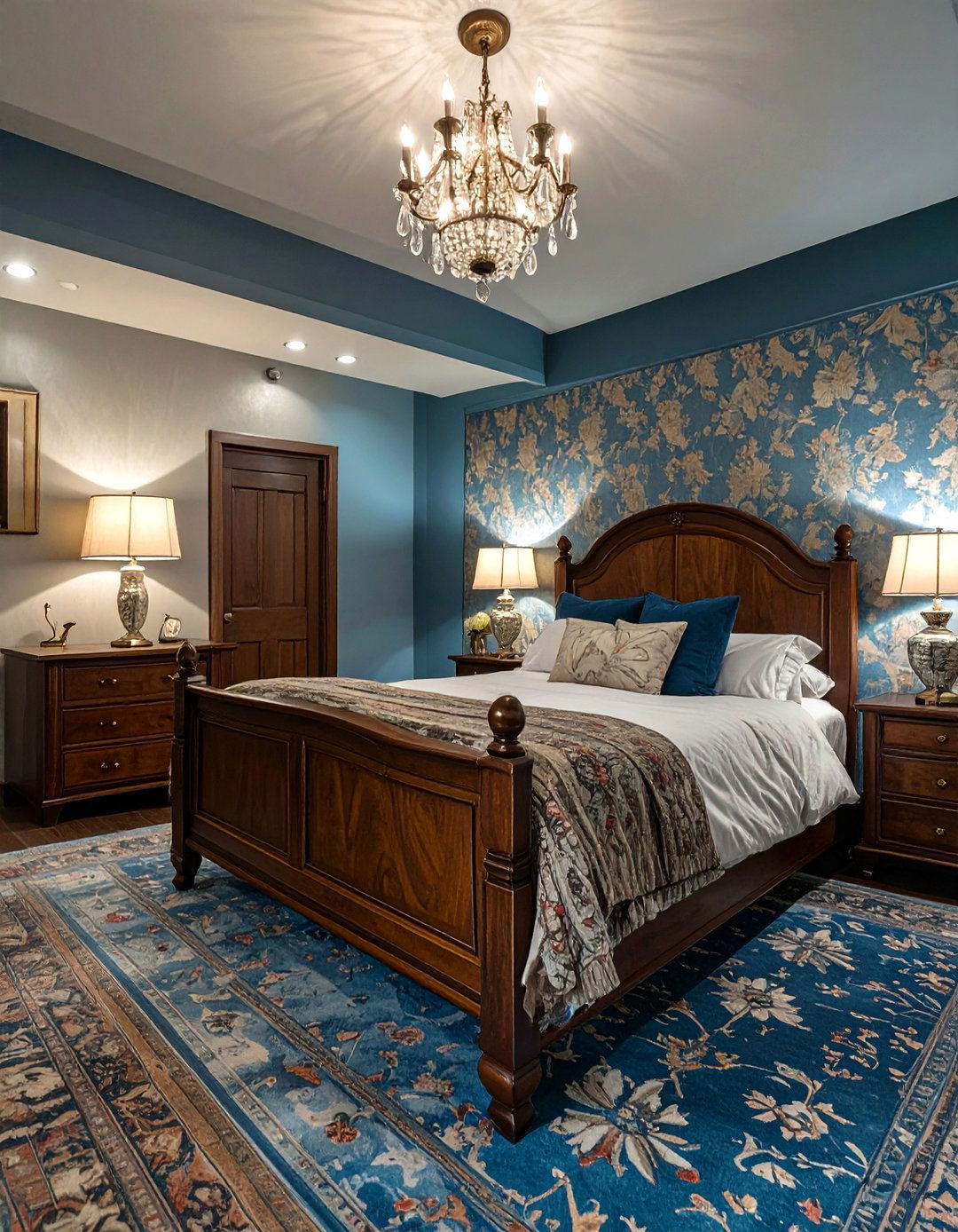 A Traditional and Elegant Basement Bedroom - 30 basement bedroom ideas