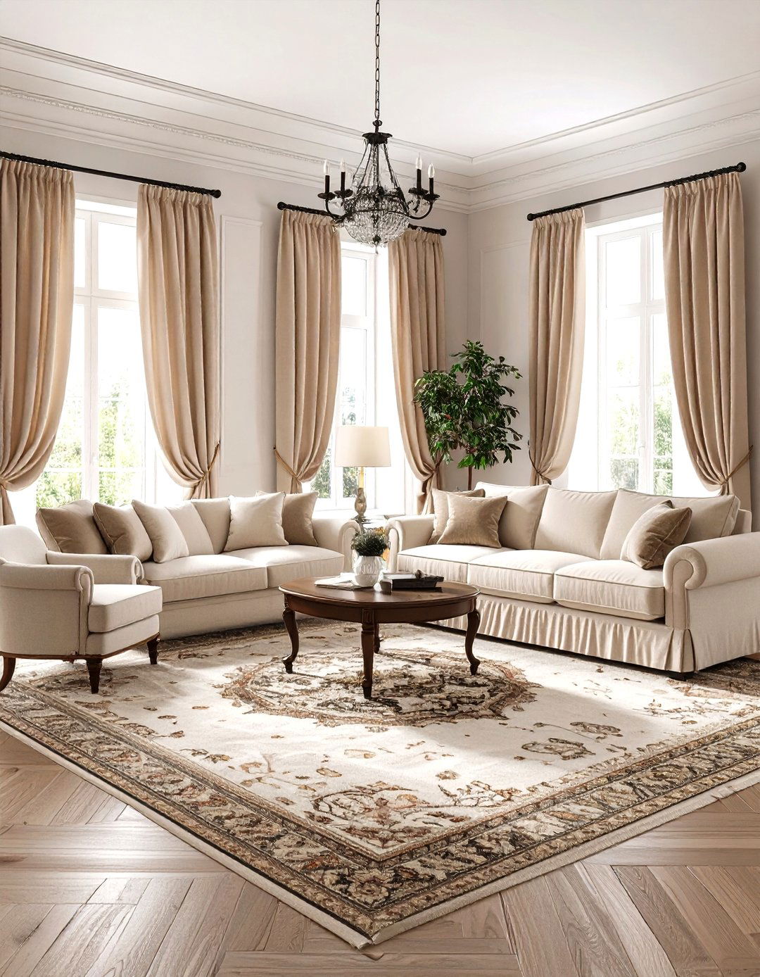 A Traditional and Formal Living Room - 30 living room ideas for small spaces