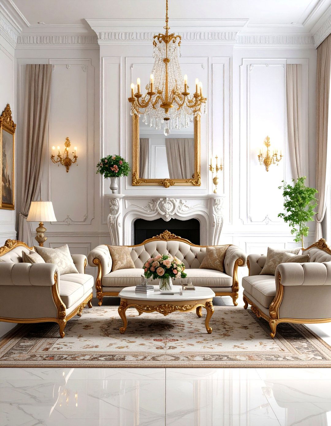 A Traditional and Timeless Living Room - 30 living room set up ideas