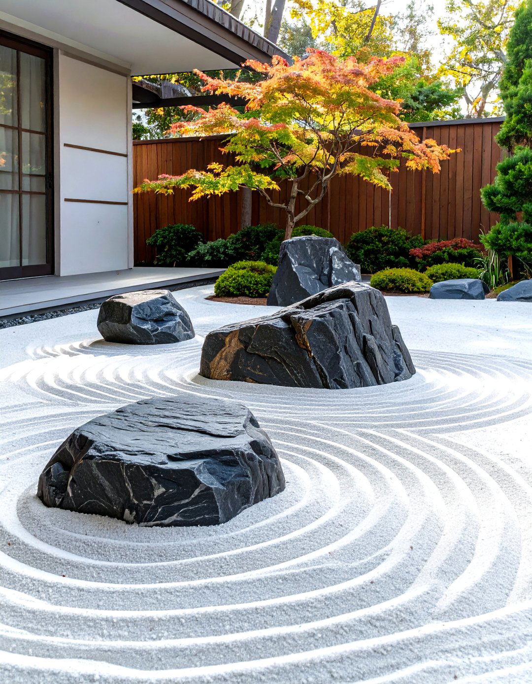 A Tranquil Zen Garden - 30 small backyard ideas no grass