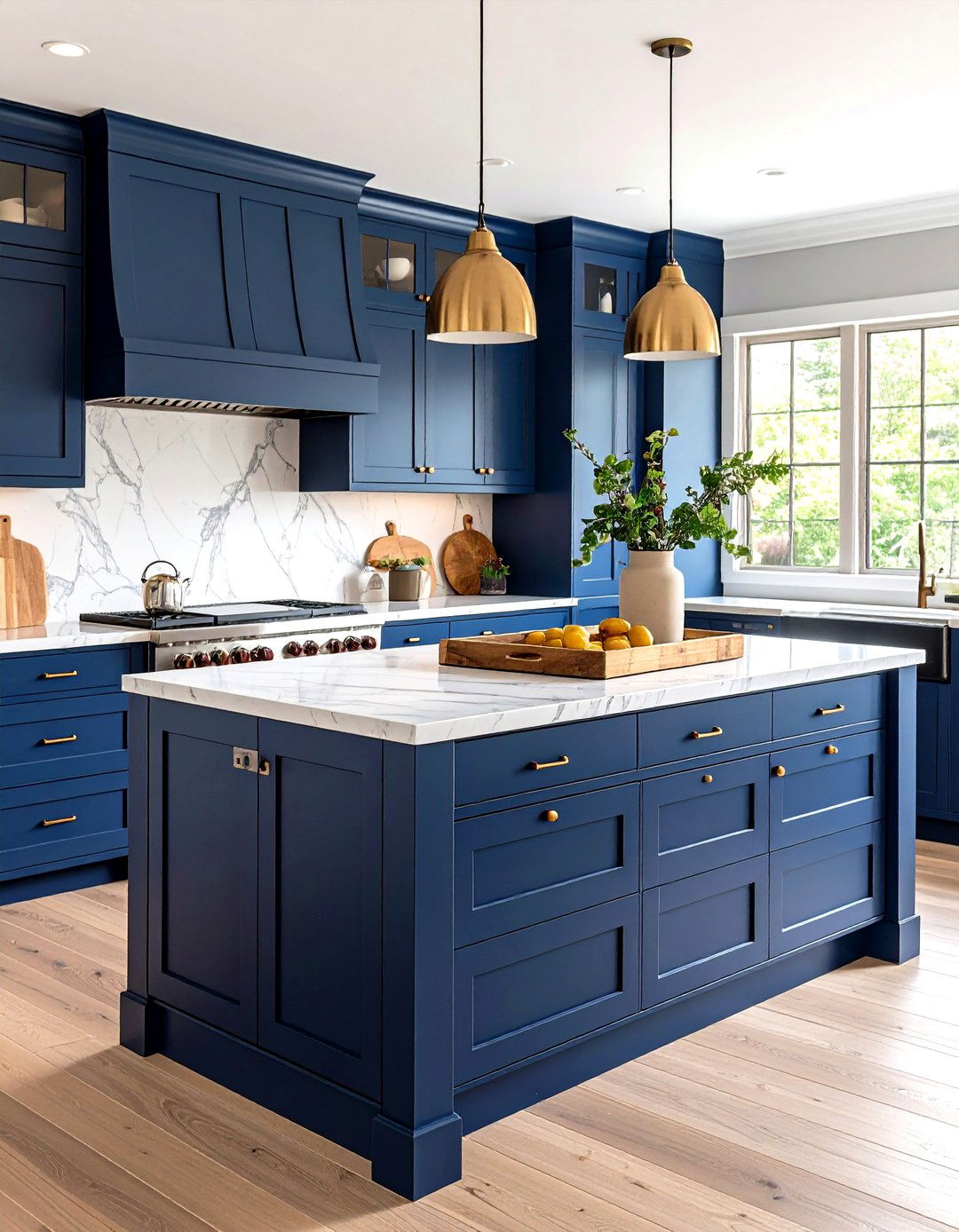 A Transitional Style Kitchen Island - 30 kitchen island decor ideas