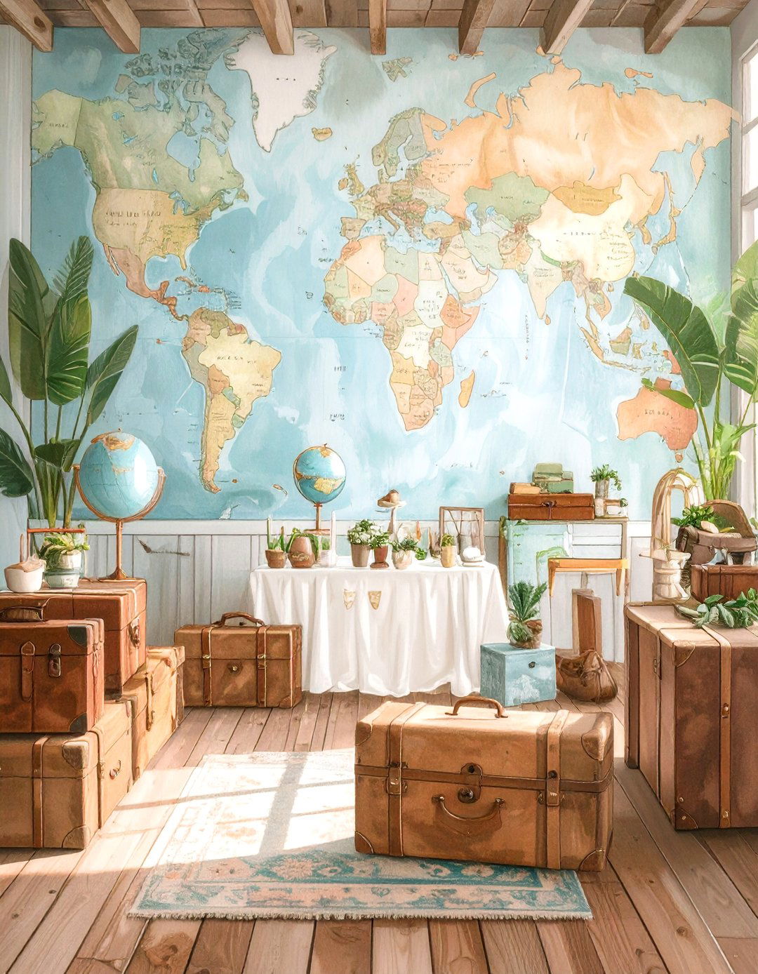 A Travel Adventure Baby Shower - 30 baby boy shower ideas