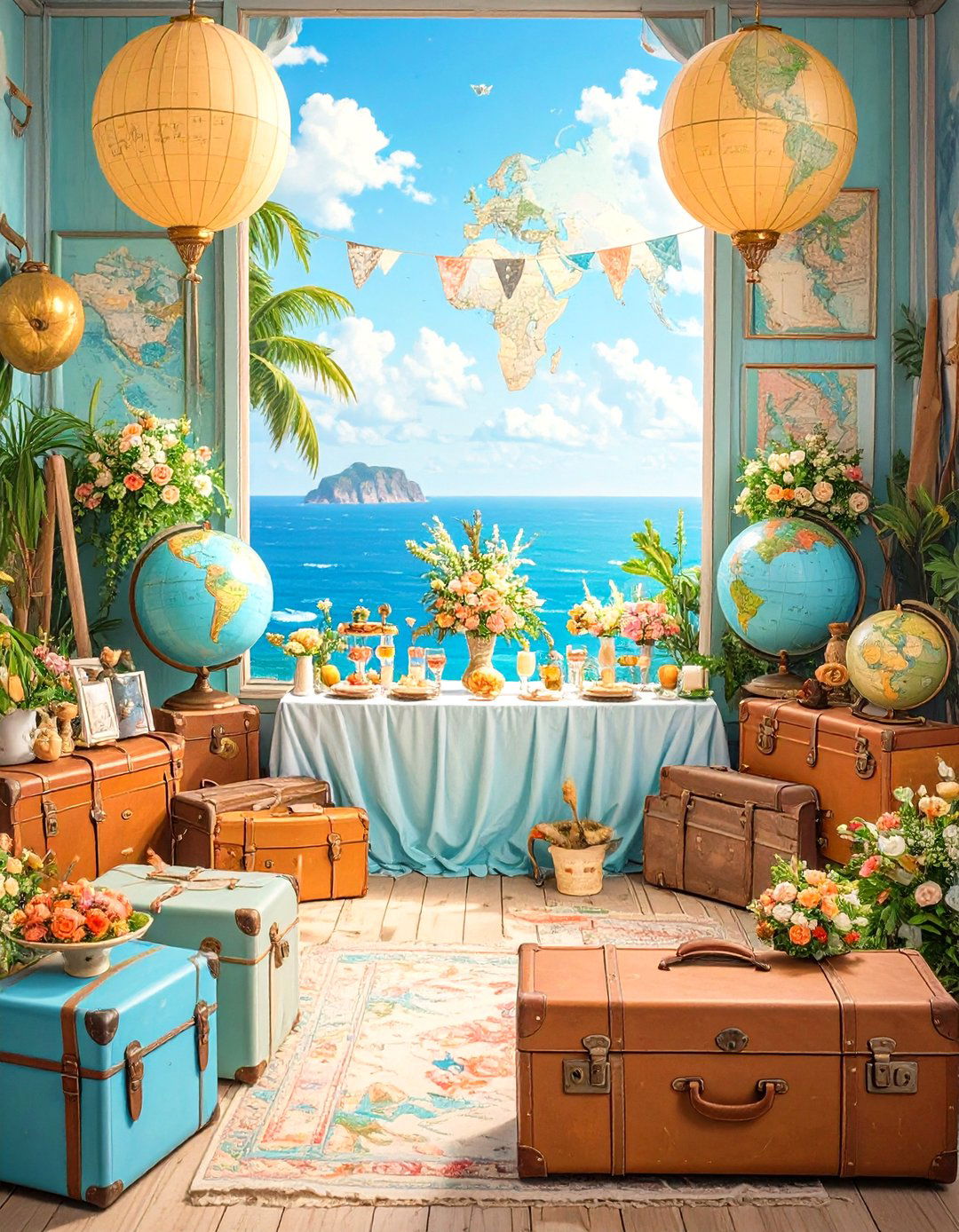 A Travel Themed Adventure Awaits Bridal Shower - 30 ideas for bridal shower