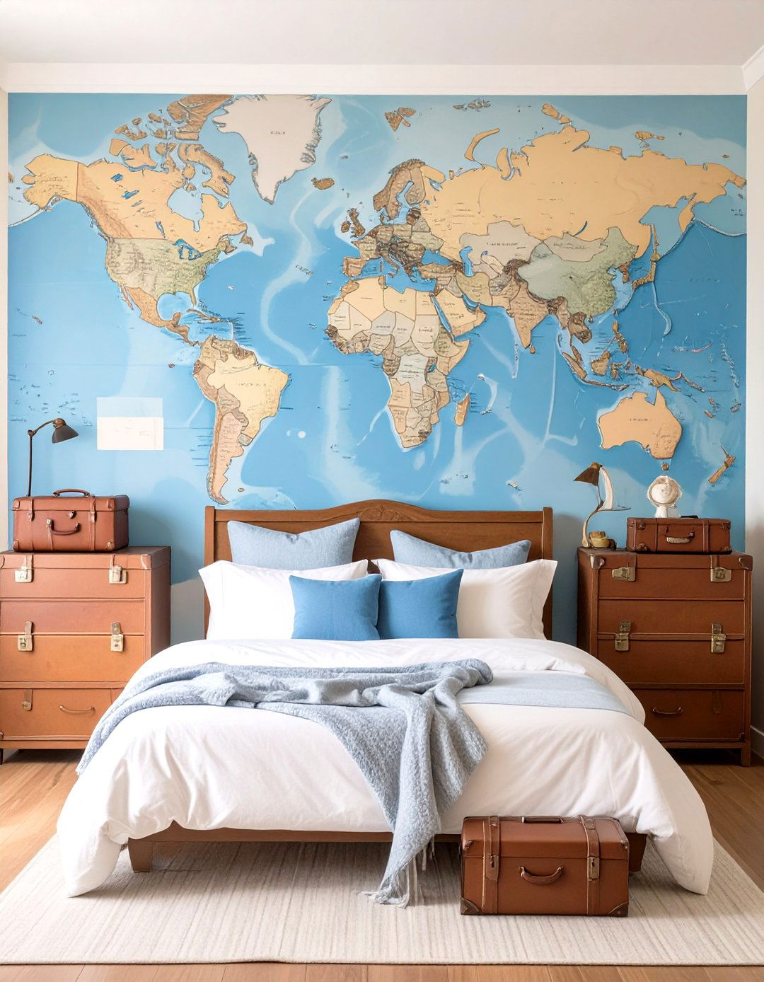 A Travel Themed Explorers Bedroom - 30 girl bedroom ideas for small rooms