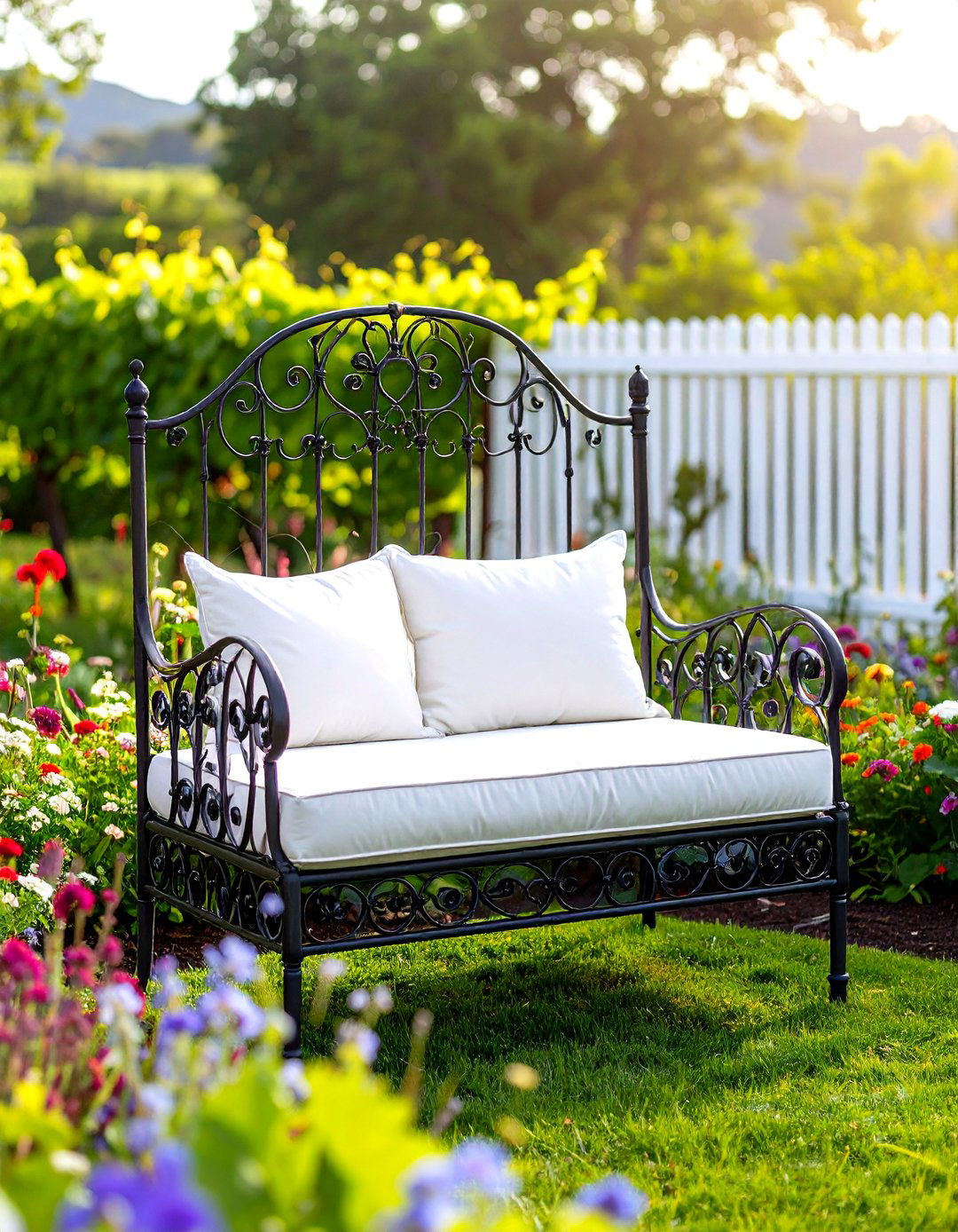 A Trellis from Recycled Bed Frames - 30 easy backyard grape vine trellis designs