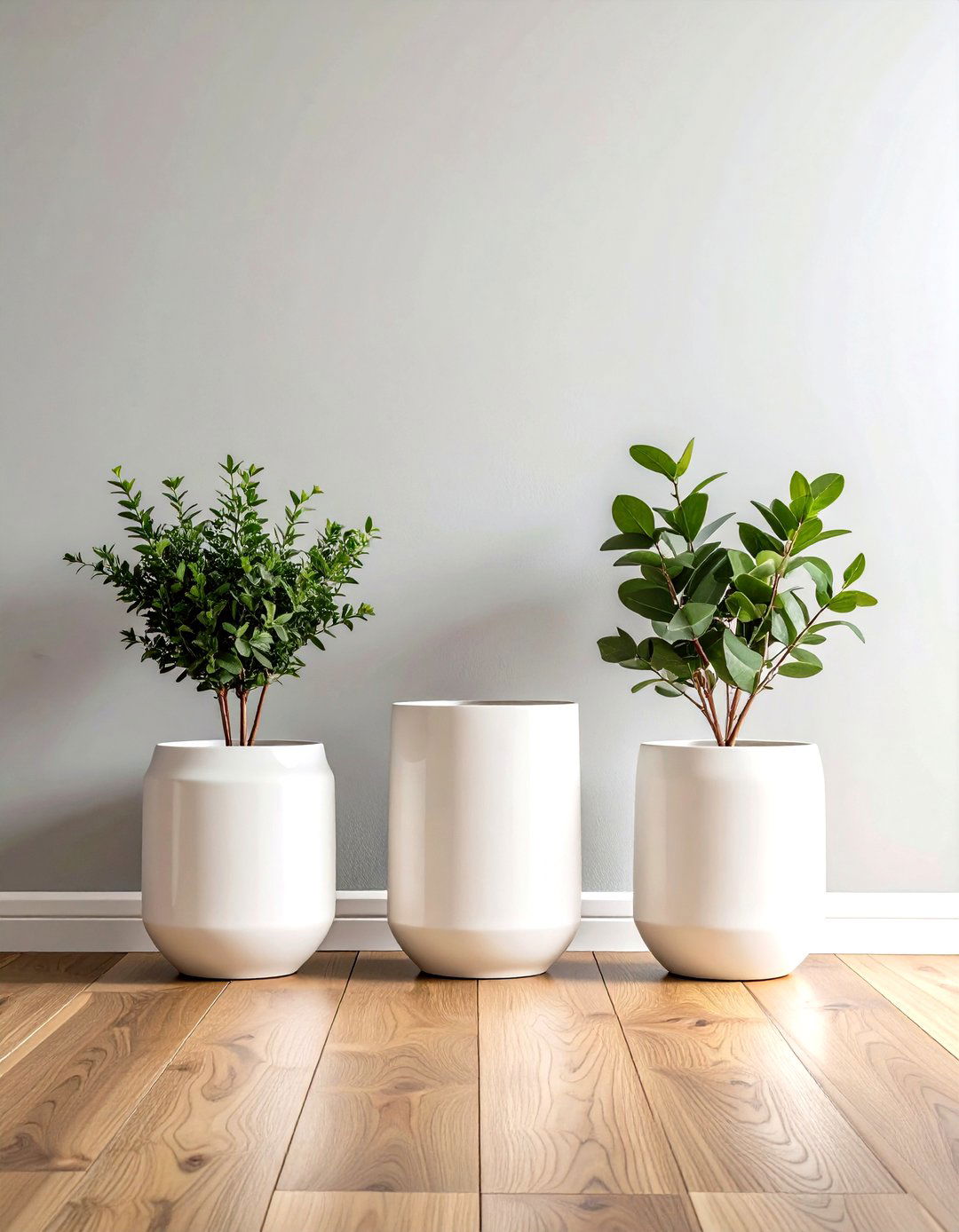 A Trio of Matching Decorative Vases - 30 repetition in interior design ideas