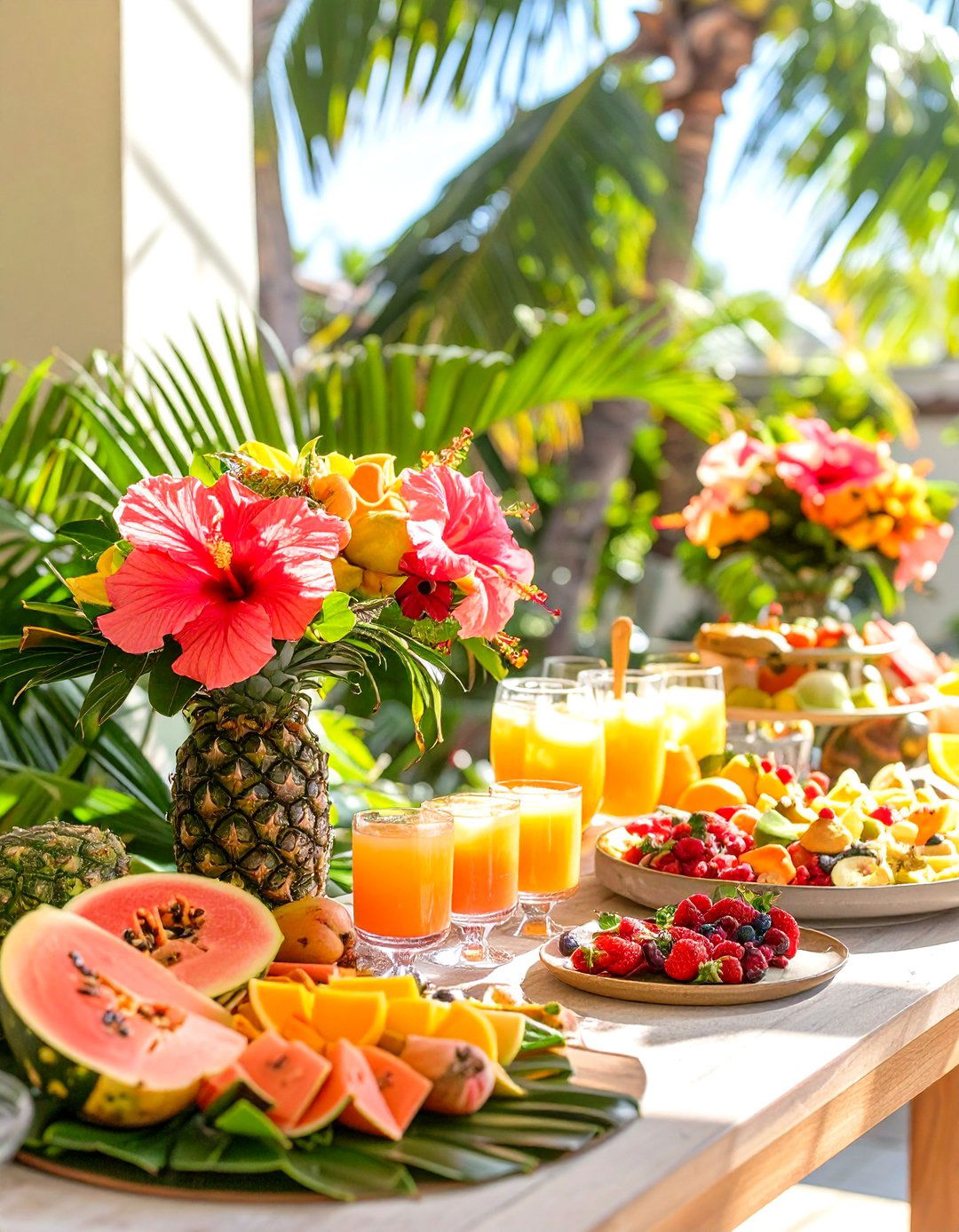 A Tropical Aloha Baby Brunch - 30 baby shower brunch ideas