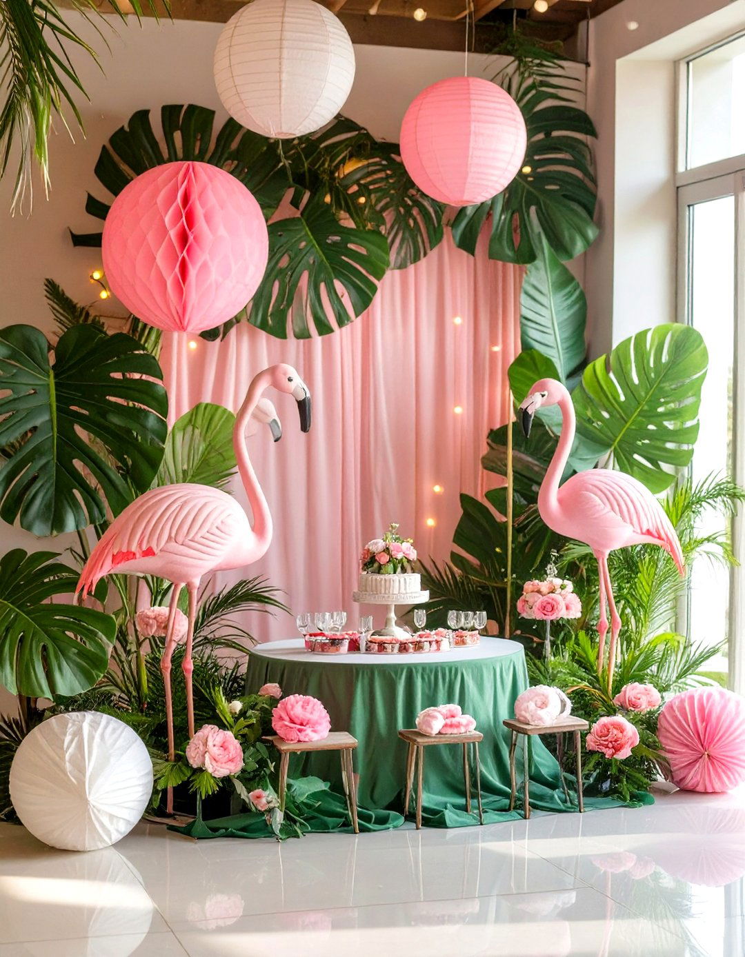 A Tropical Flamingo Fling - 30 girl baby shower ideas