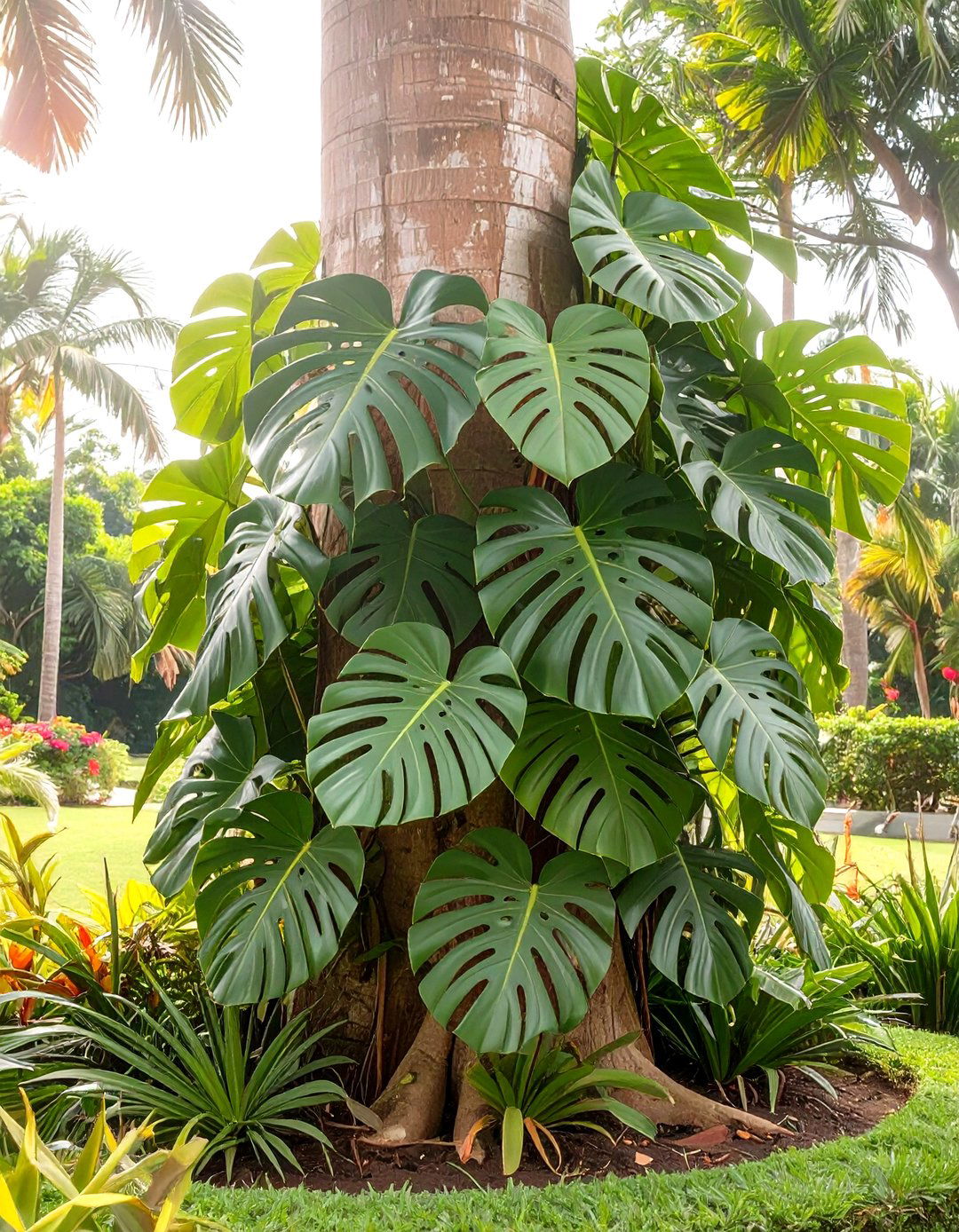 A Tropical Garden Designed Around a Swimming Pool - 30 tropical garden ideas