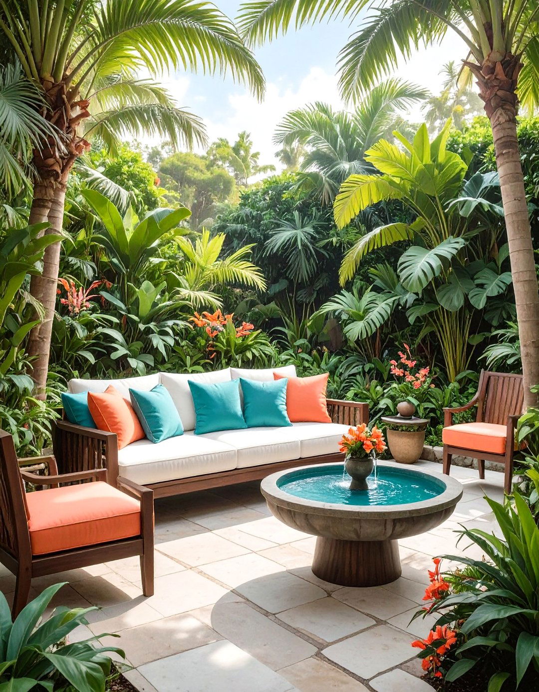 A Tropical Garden Paradise - 30 outdoor  decorating ideas