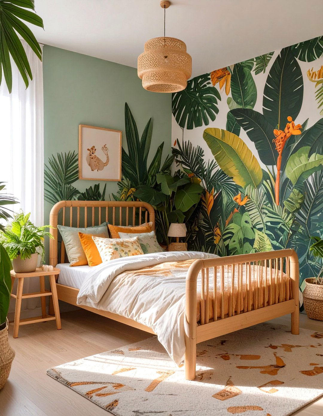 A Tropical Jungle Bedroom - 30 kids bedroom ideas