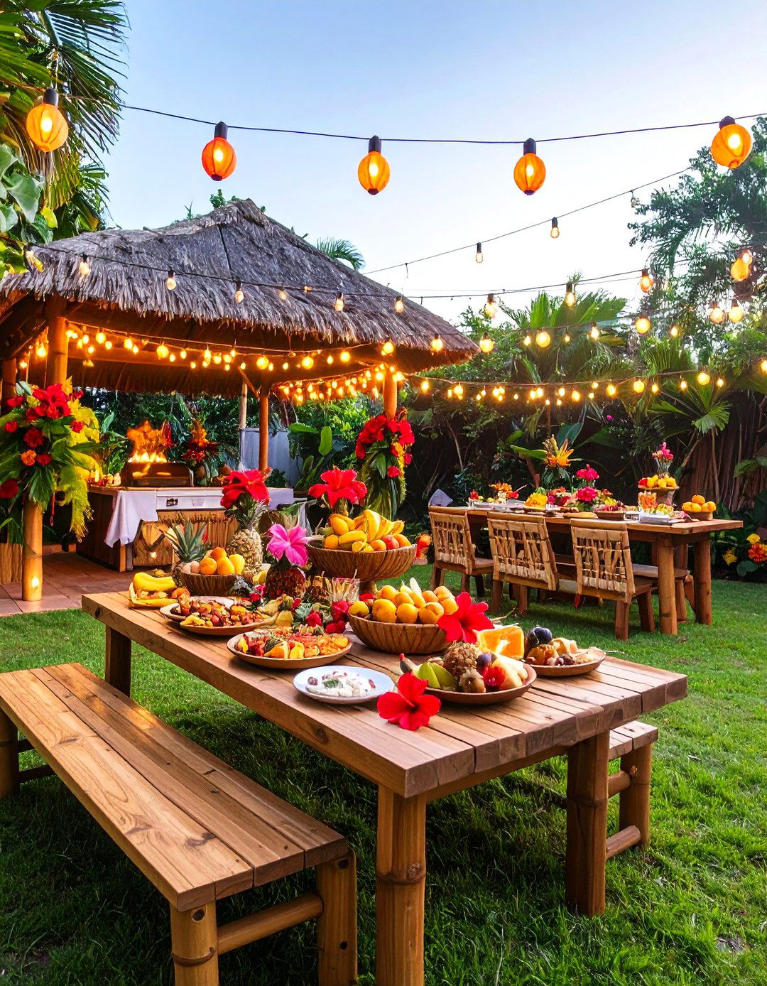 A Tropical Luau Escape - 30 backyard birthday party ideas