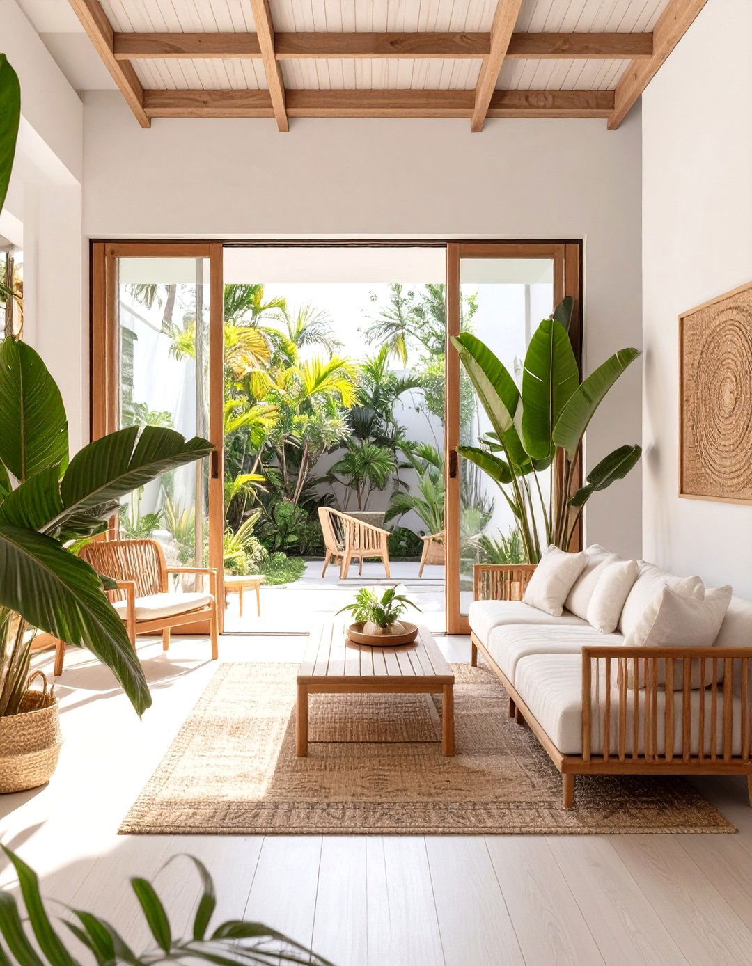 A Tropical Modern Living Area - 30 interior design with natural light ideas