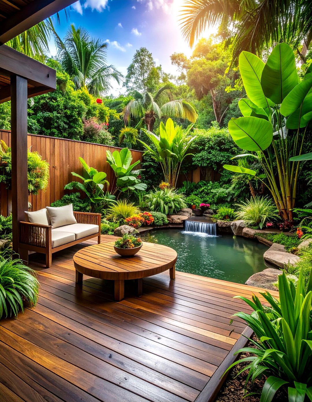A Tropical Oasis Backyard - 30 backyard layout ideas