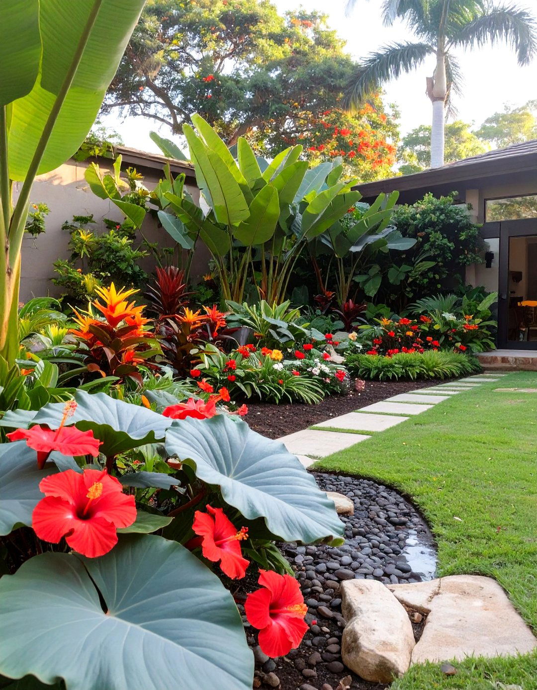 A Tropical Oasis Landscape Design - 30 free landscape design ideas