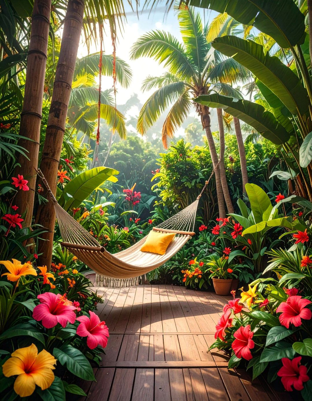 A Tropical Paradise Garden - 30 home garden ideas
