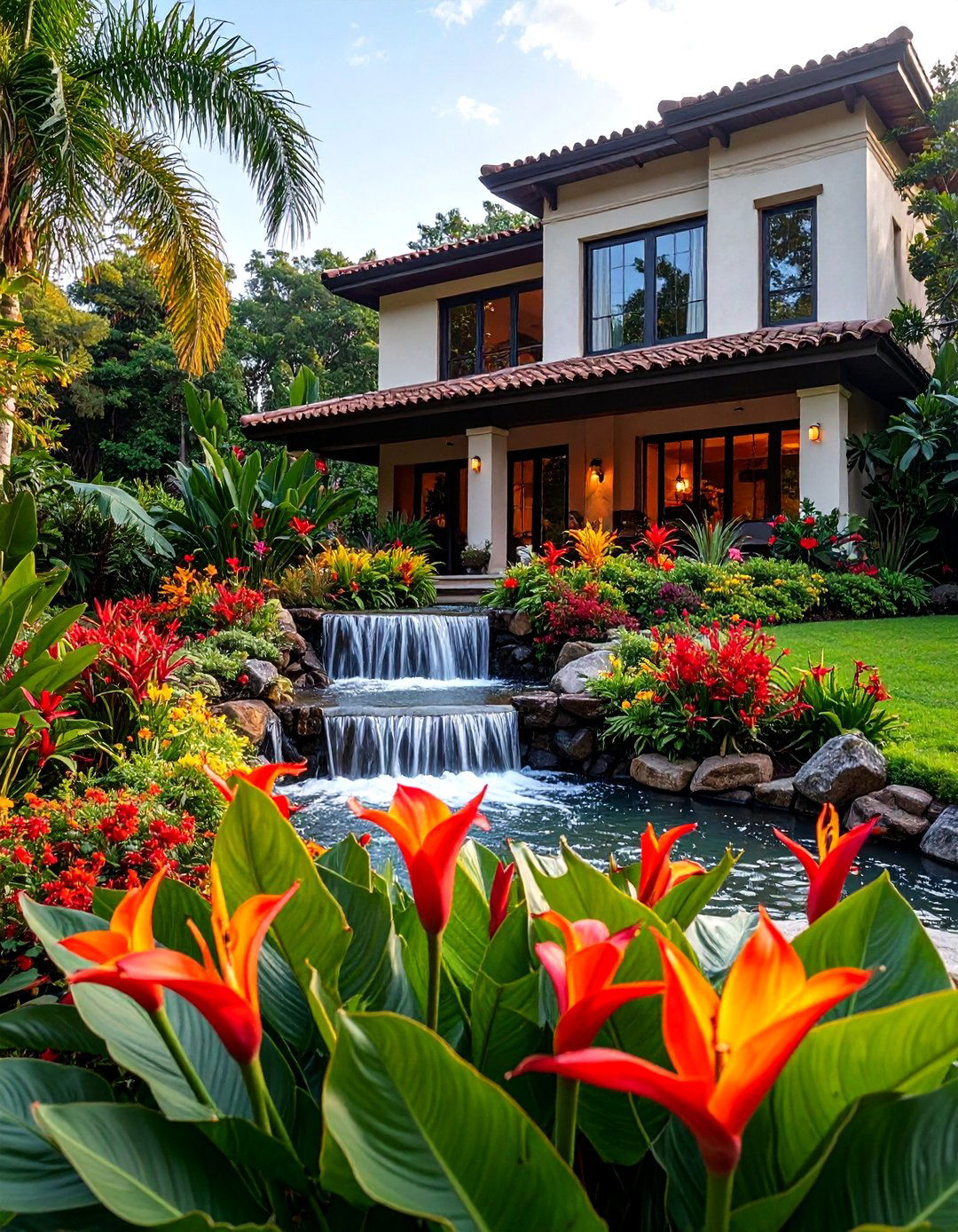 A Tropical Paradise Landscape - 30 landscape ideas for front of house