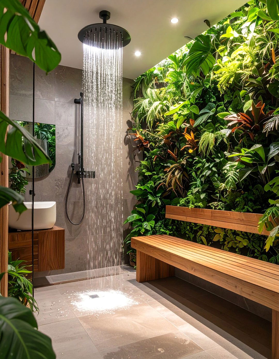 A Tropical Rainforest Bathroom - 30 bathroom renovation ideas