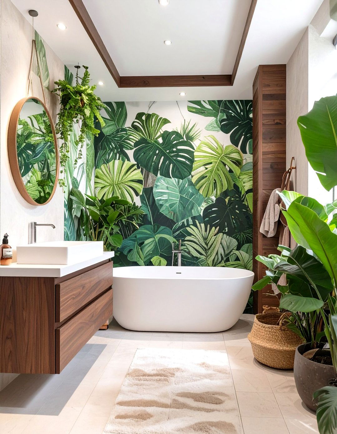 A Tropical Rainforest Bathroom - 30 bathroom remodel ideas on a budget
