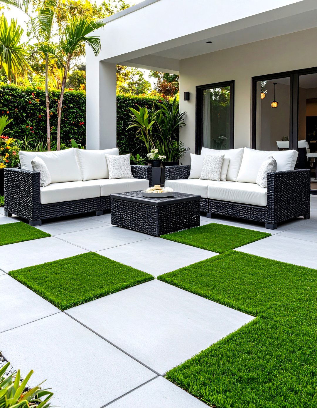 30 Inexpensive Ways to Cover Concrete Patio Ideas
