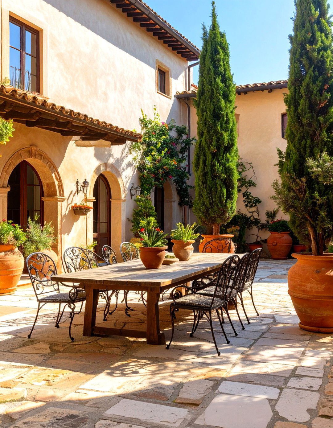 A Tuscan Inspired Patio - 30 outdoor  decorating ideas