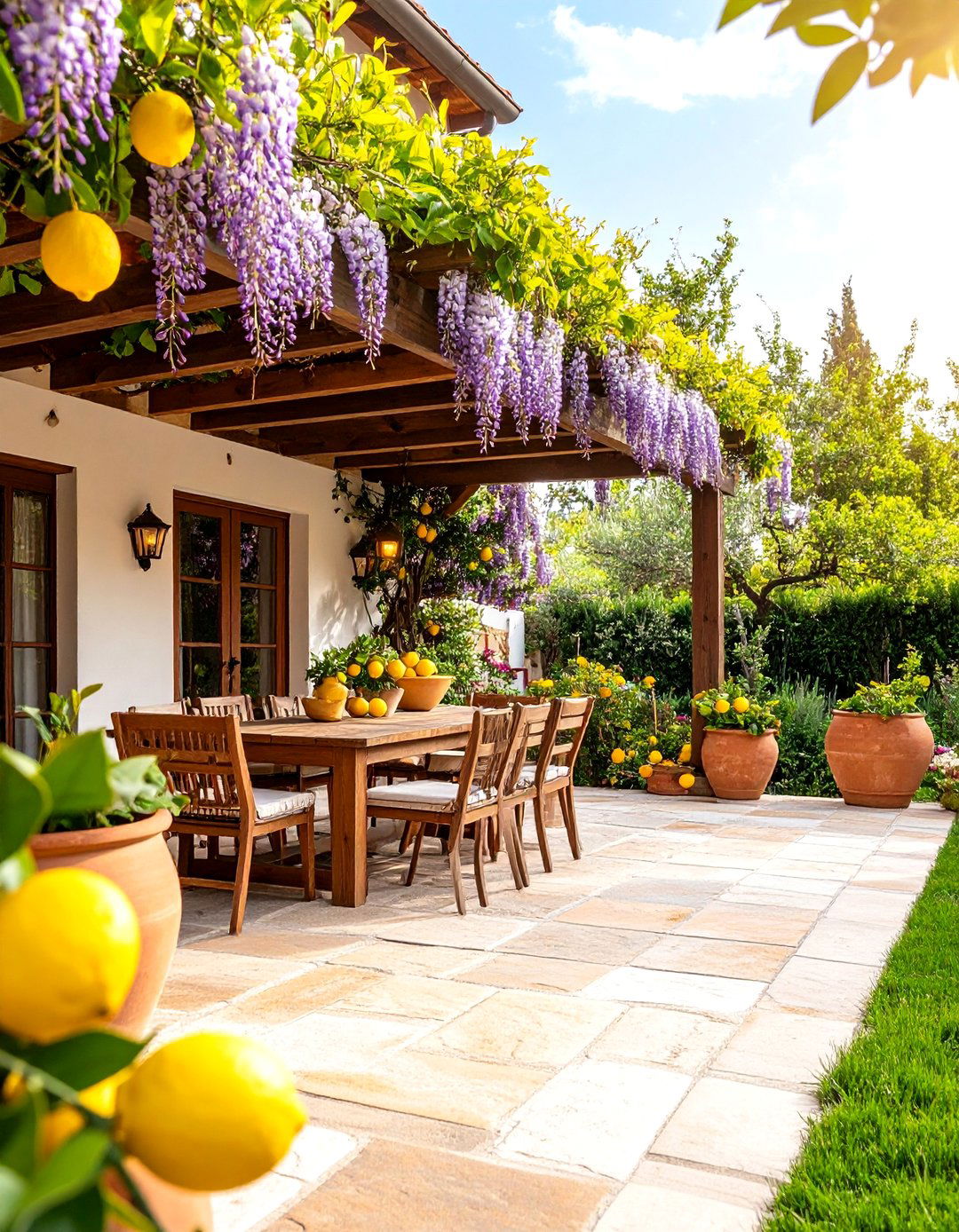 A Tuscan Inspired Terrace - 30 backyard makeover ideas