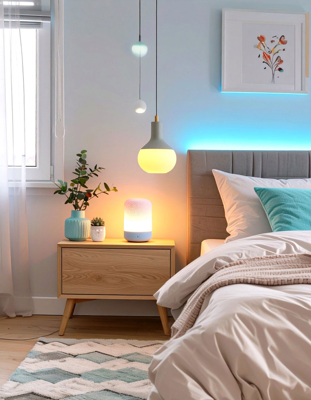 A Tween Bedroom with Smart Lighting and Tech - 30 tween girl bedroom ideas