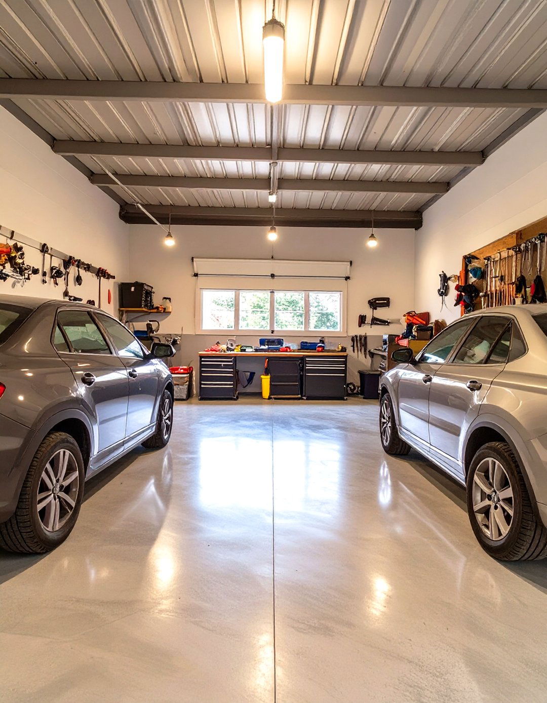 A Two Car Garage With Workshop Nook - 30 garage extension ideas