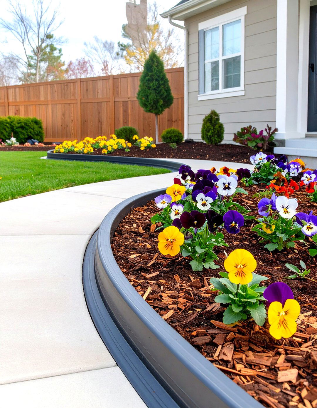 A Tyre Garden Edging for Flower Beds - 30 creative landscape tyre garden designs