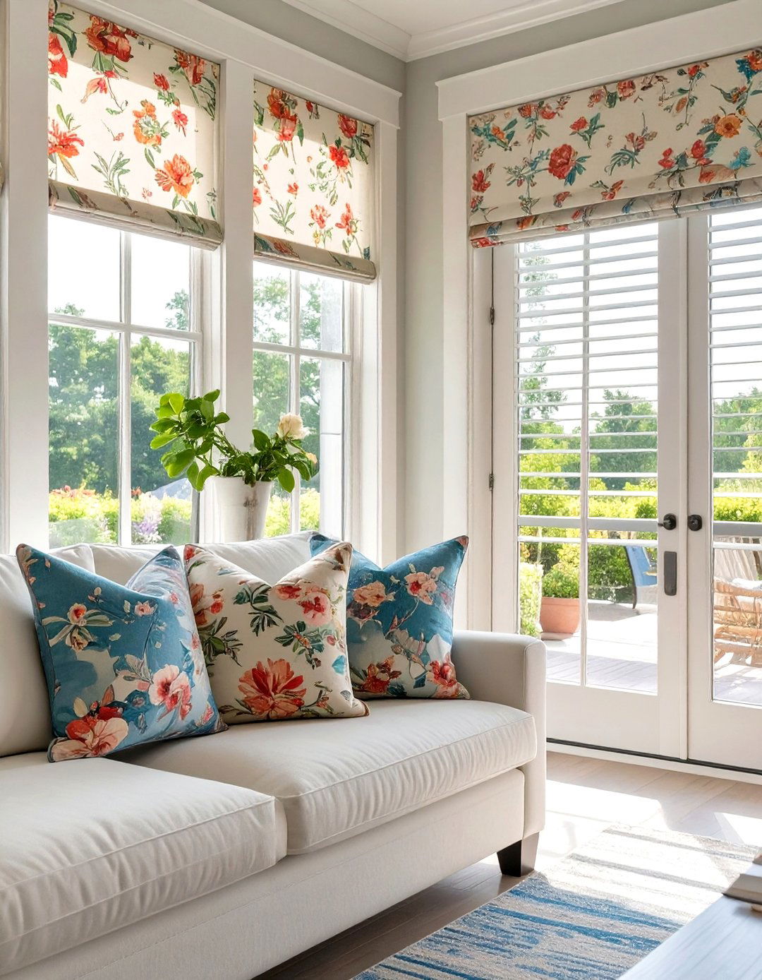 A Vente Vertical Blinds with Fabric Inserts - 30 sliding patio door blinds ideas